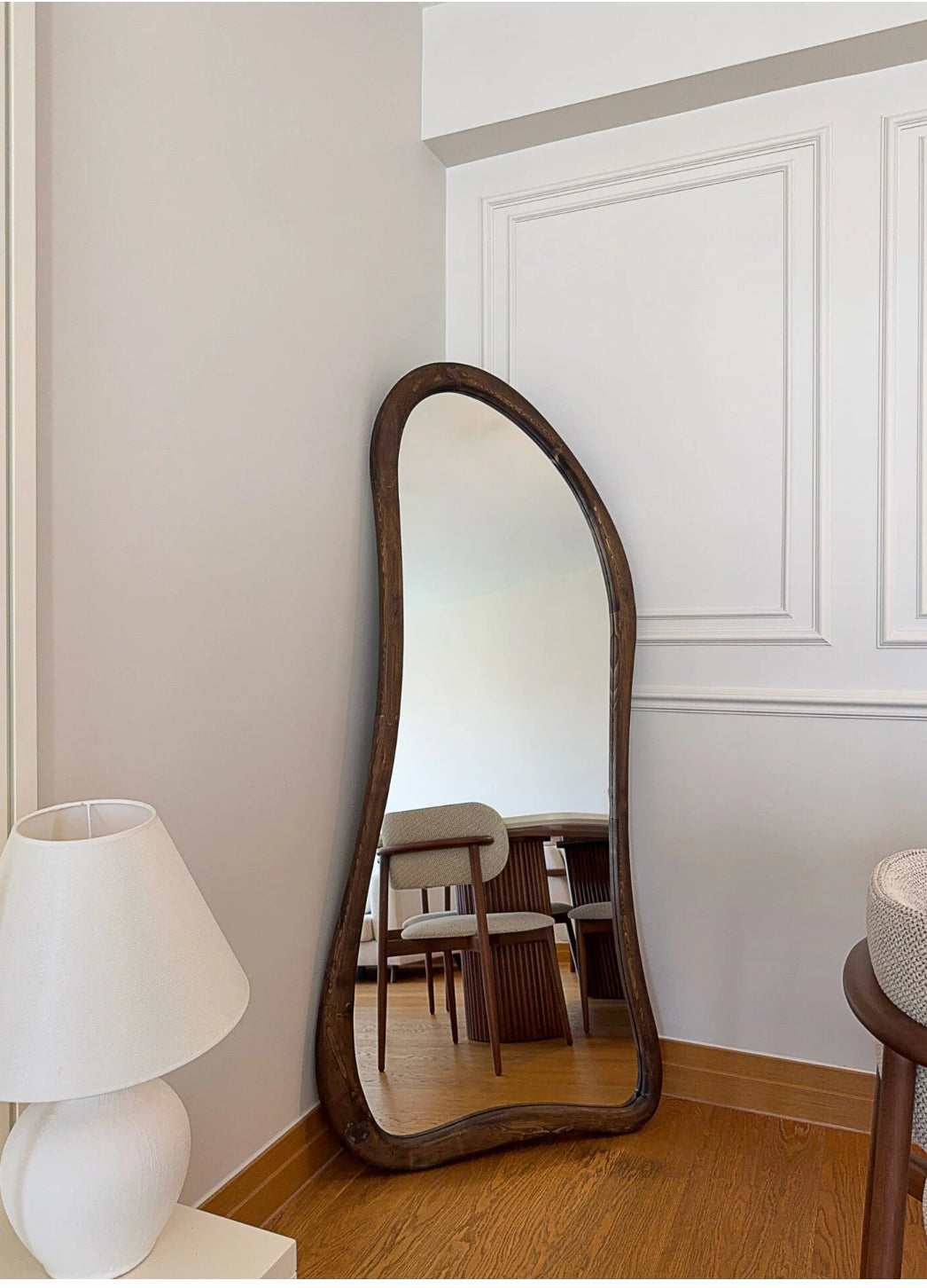 Skandinavischer Massiv Holzspiegel