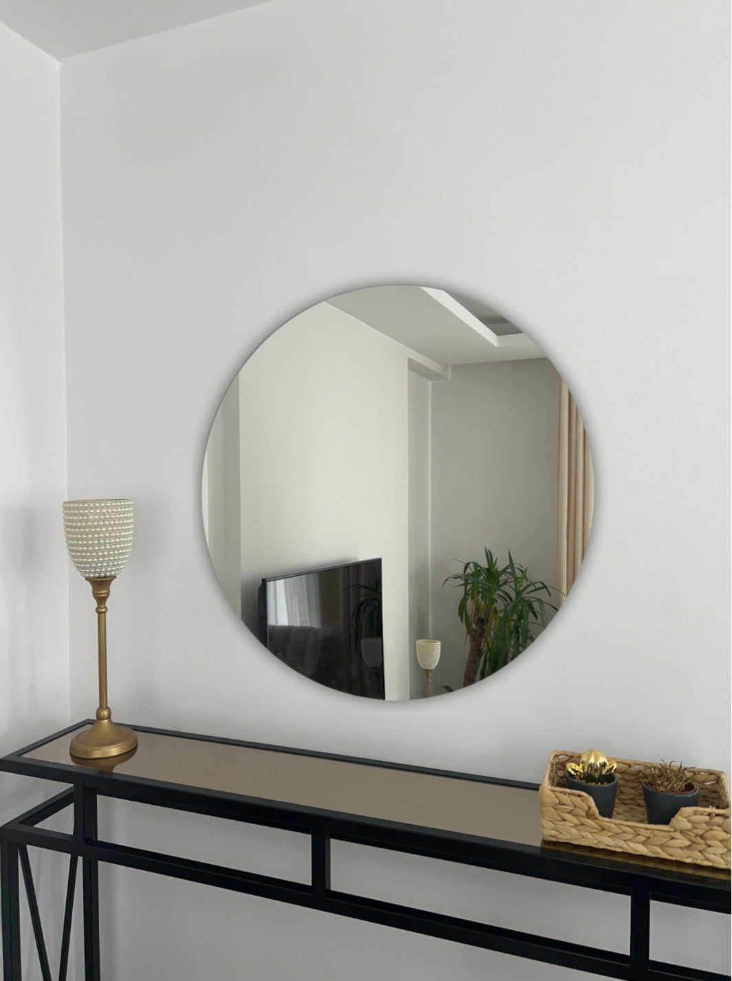 Rahmenloser Spiegel rund | 80 cm