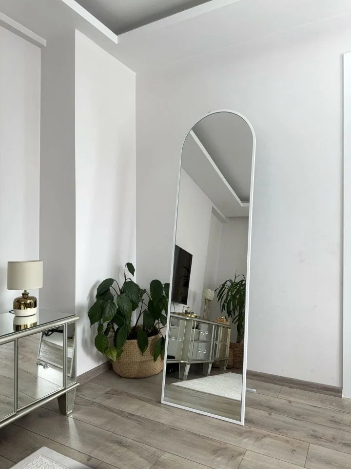 Ovaler Standspiegel in 3 Farben | 180×50 cm