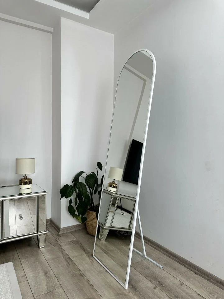 Ovaler Standspiegel in 3 Farben | 180×50 cm