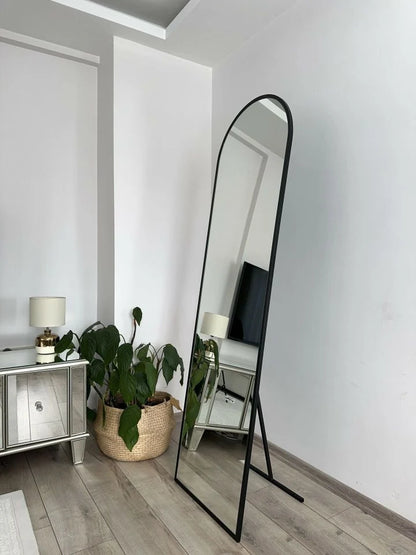 Ovaler Standspiegel in 3 Farben | 180×50 cm