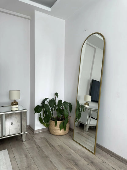 Ovaler Standspiegel in 3 Farben | 180×50 cm