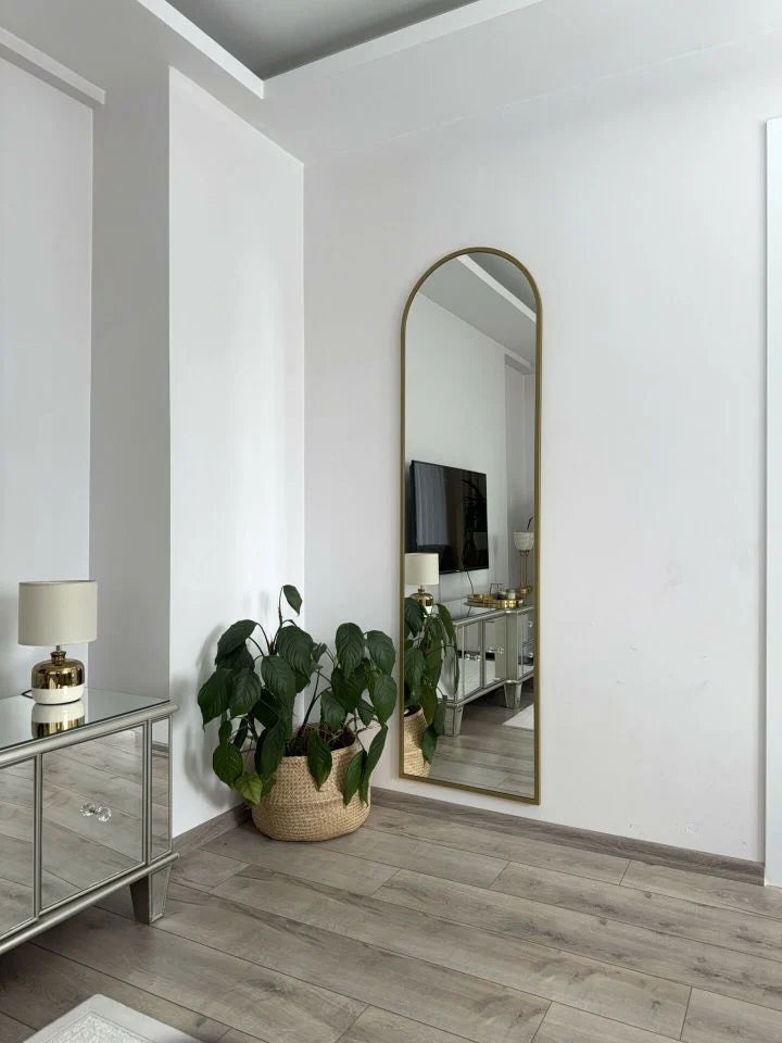 Ovaler Standspiegel in 3 Farben | 180×50 cm