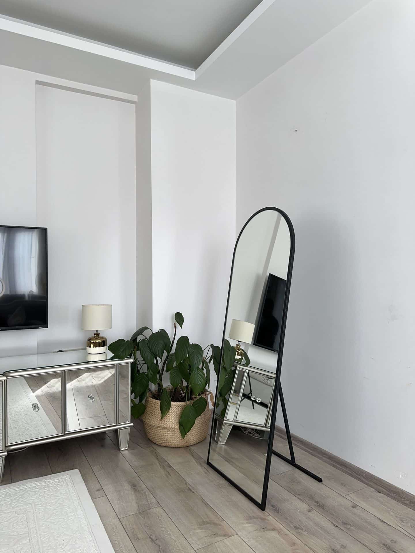 Ovaler Standspiegel in 3 Farben | 140×50 cm