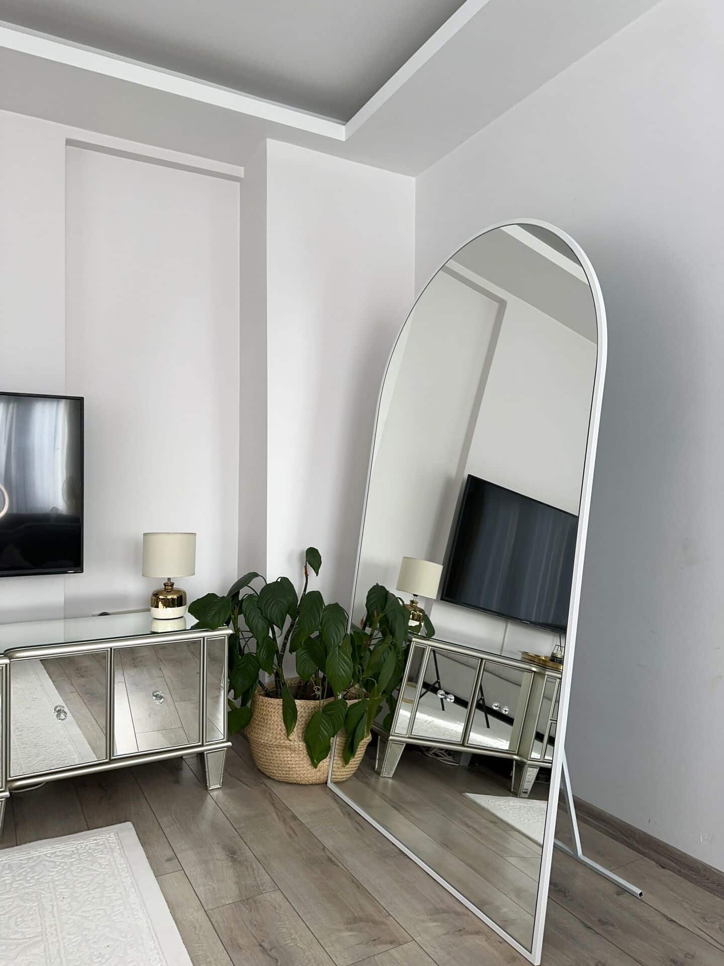 Ovaler Standspiegel in 3 Farben | 180×100 cm