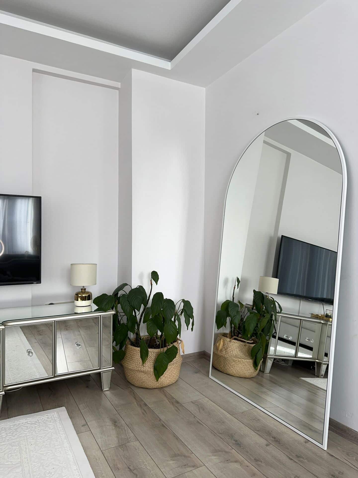 Ovaler Standspiegel in 3 Farben | 180×100 cm