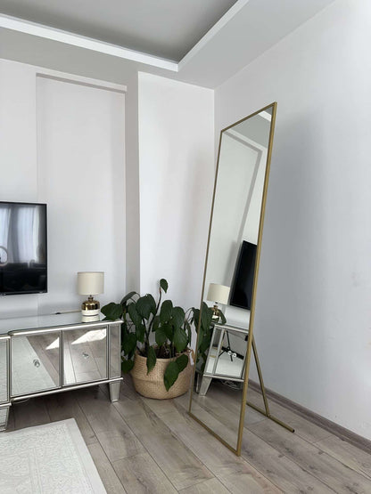 Rechteck Standspiegel in 3 Farben | 180×50 cm