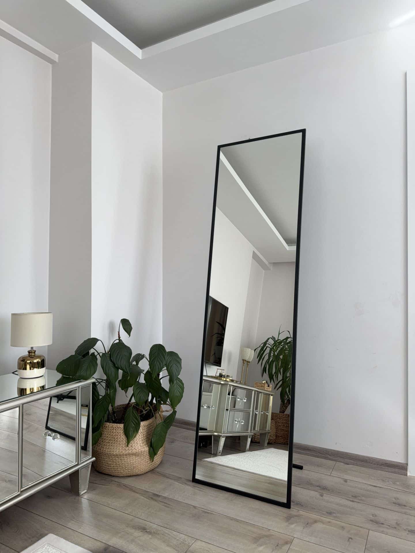 Rechteck Standspiegel in 3 Farben | 180×50 cm