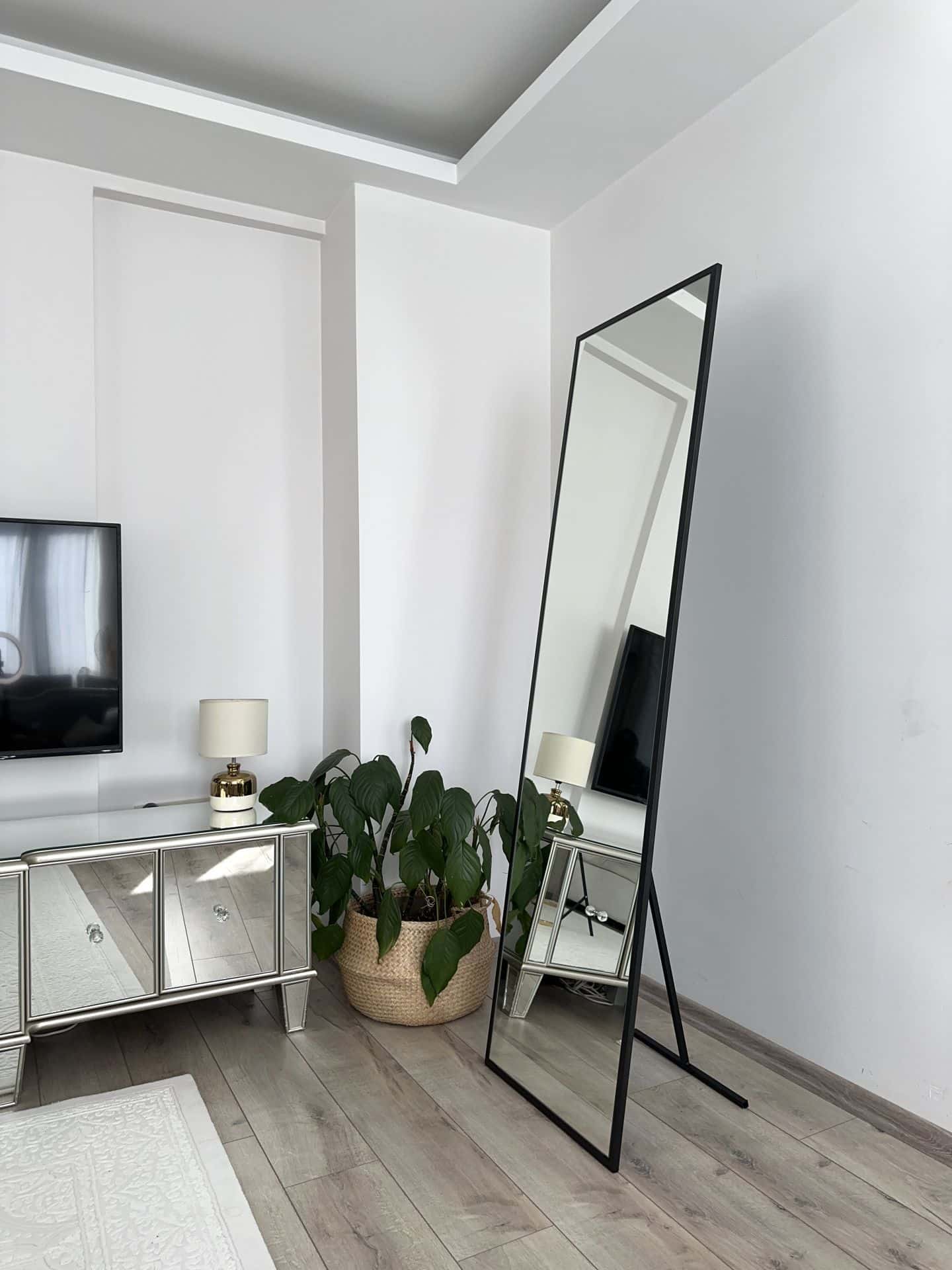 Rechteck Standspiegel in 3 Farben | 180×50 cm