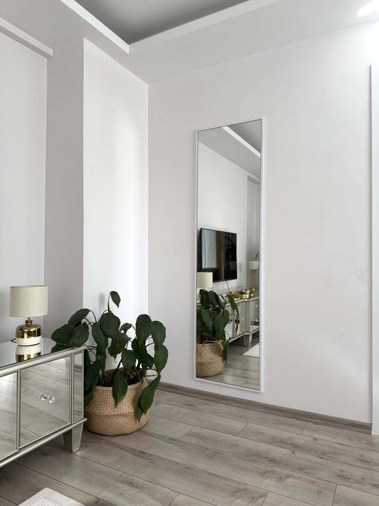 Rechteck Standspiegel in 3 Farben | 180×50 cm