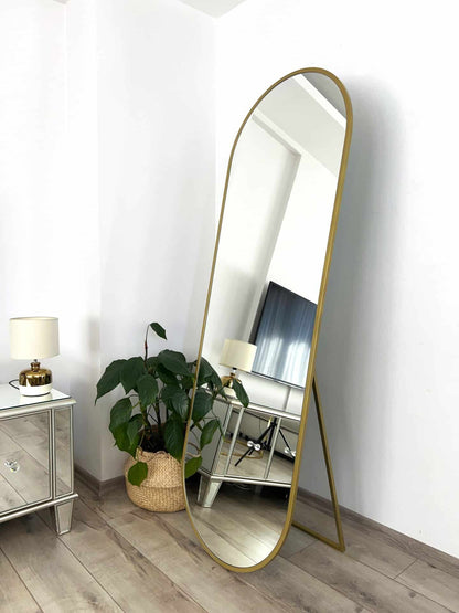 Ellipse Standspiegel in 3 Farben | 180×60 cm