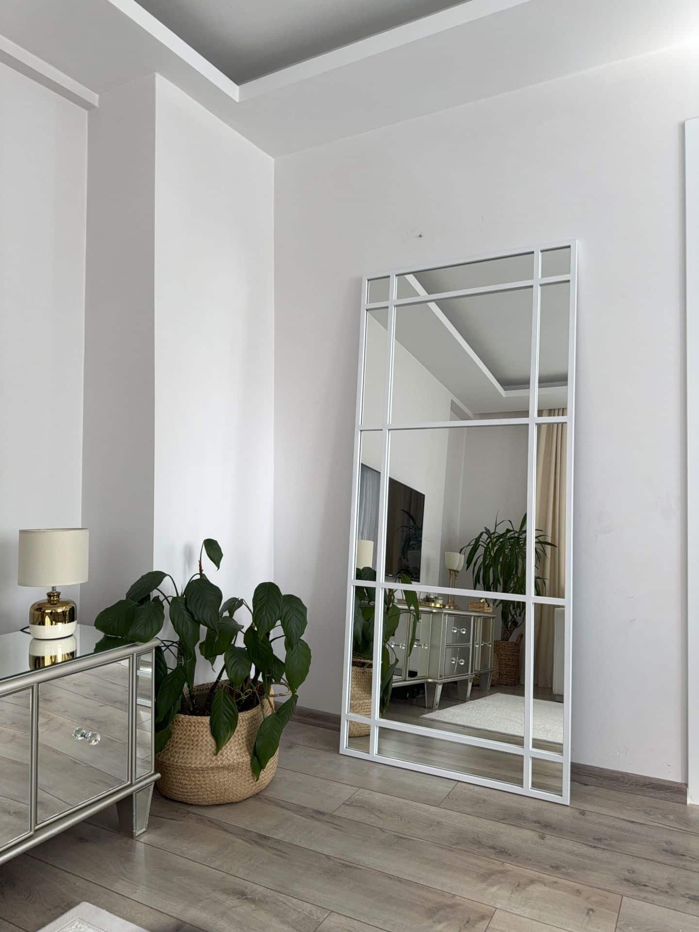 Dekorativer Metallrahmen-Spiegel in 3 Farben | 180×80 cm