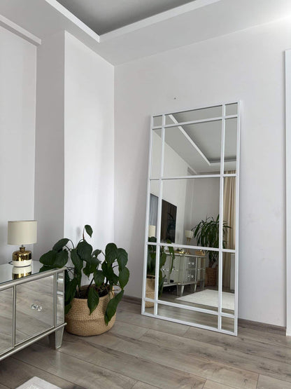 Dekorativer Metallrahmen-Spiegel in 3 Farben | 180×80 cm