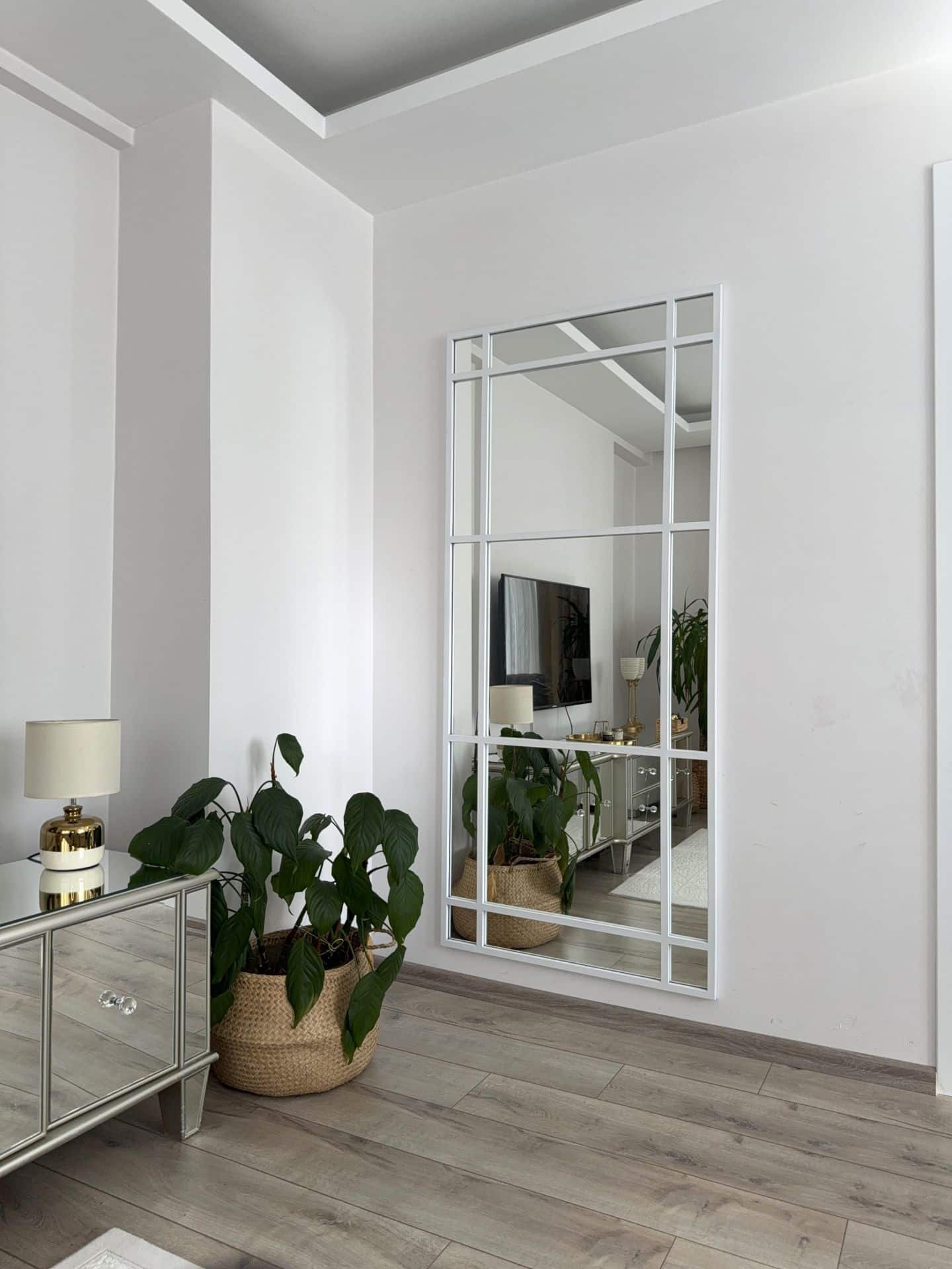 Dekorativer Metallrahmen-Spiegel in 3 Farben | 180×80 cm