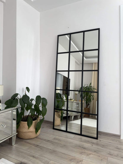 Quadratisch gerahmt Dekorativer Spiegel in 3 Farben | 180×80 cm