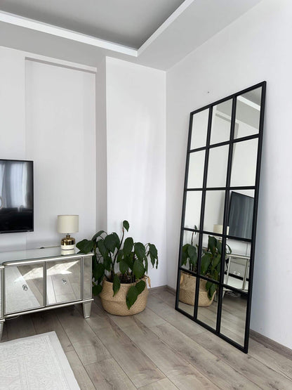 Quadratisch gerahmt Dekorativer Spiegel in 3 Farben | 180×80 cm