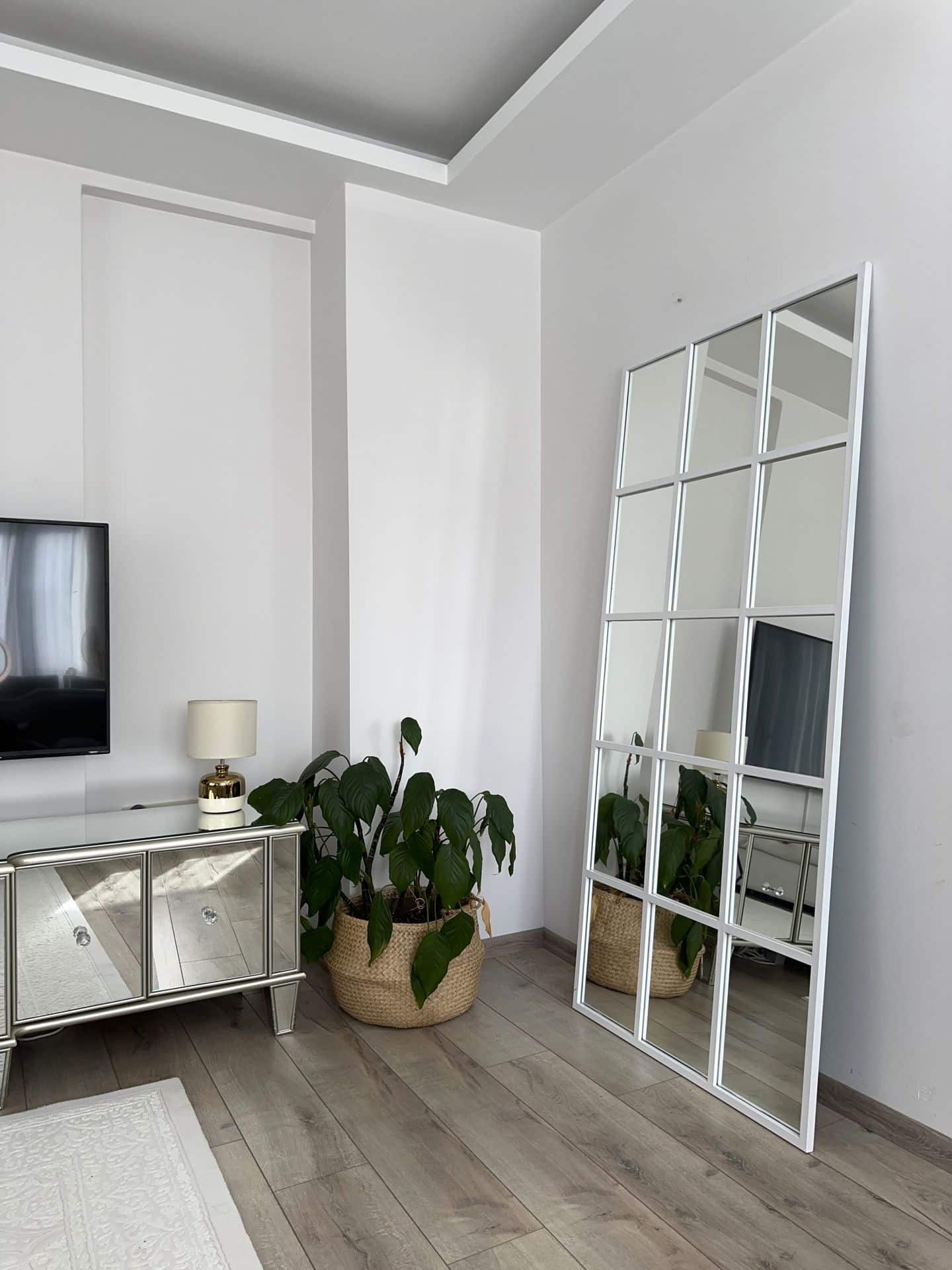 Quadratisch gerahmt Dekorativer Spiegel in 3 Farben | 180×80 cm