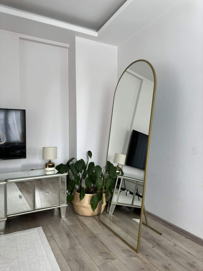 Ovaler Standspiegel in 3 Farben | 180×80 cm