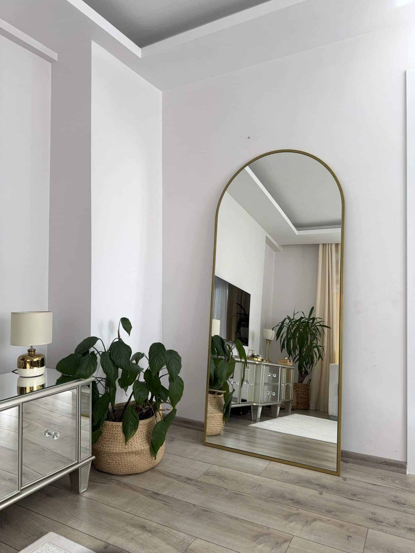 Ovaler Standspiegel in 3 Farben | 180×80 cm