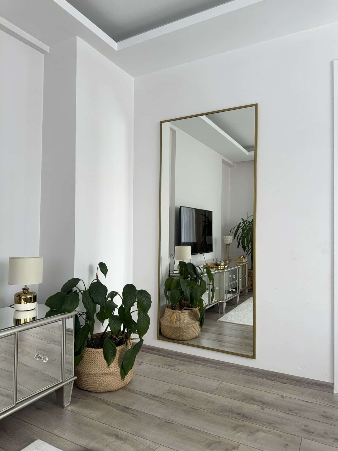 Rechteck Standspiegel in 3 Farben | 180×80 cm