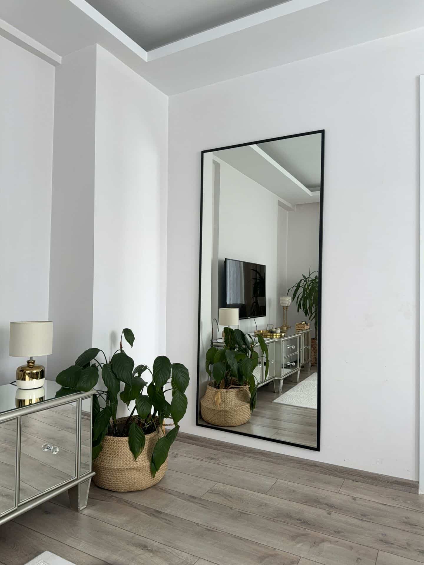 Rechteck Standspiegel in 3 Farben | 180×80 cm