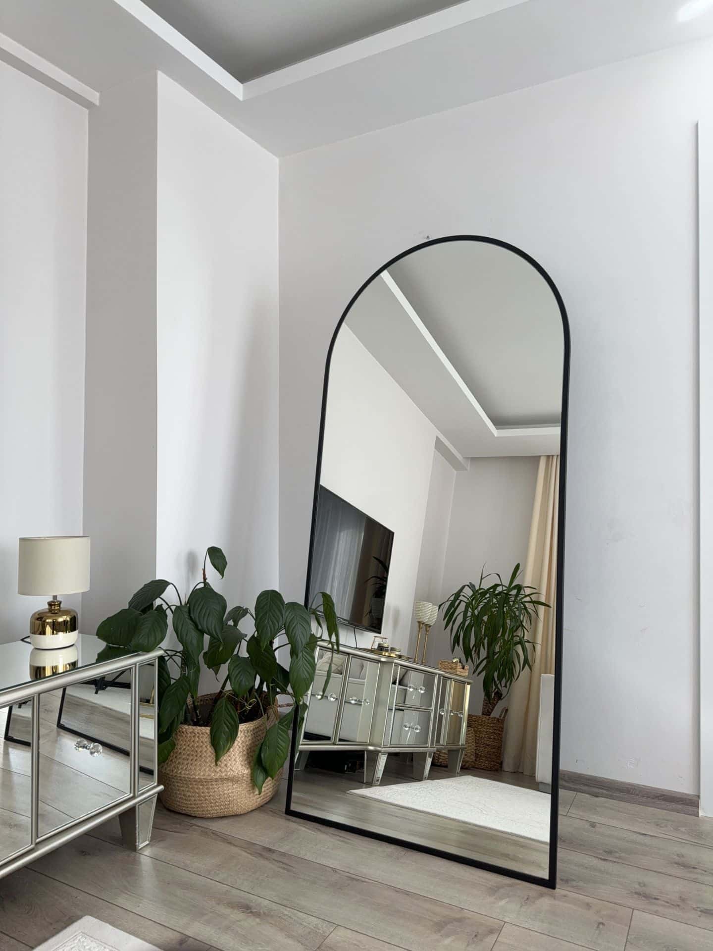 Ovaler Standspiegel in 3 Farben | 180×80 cm