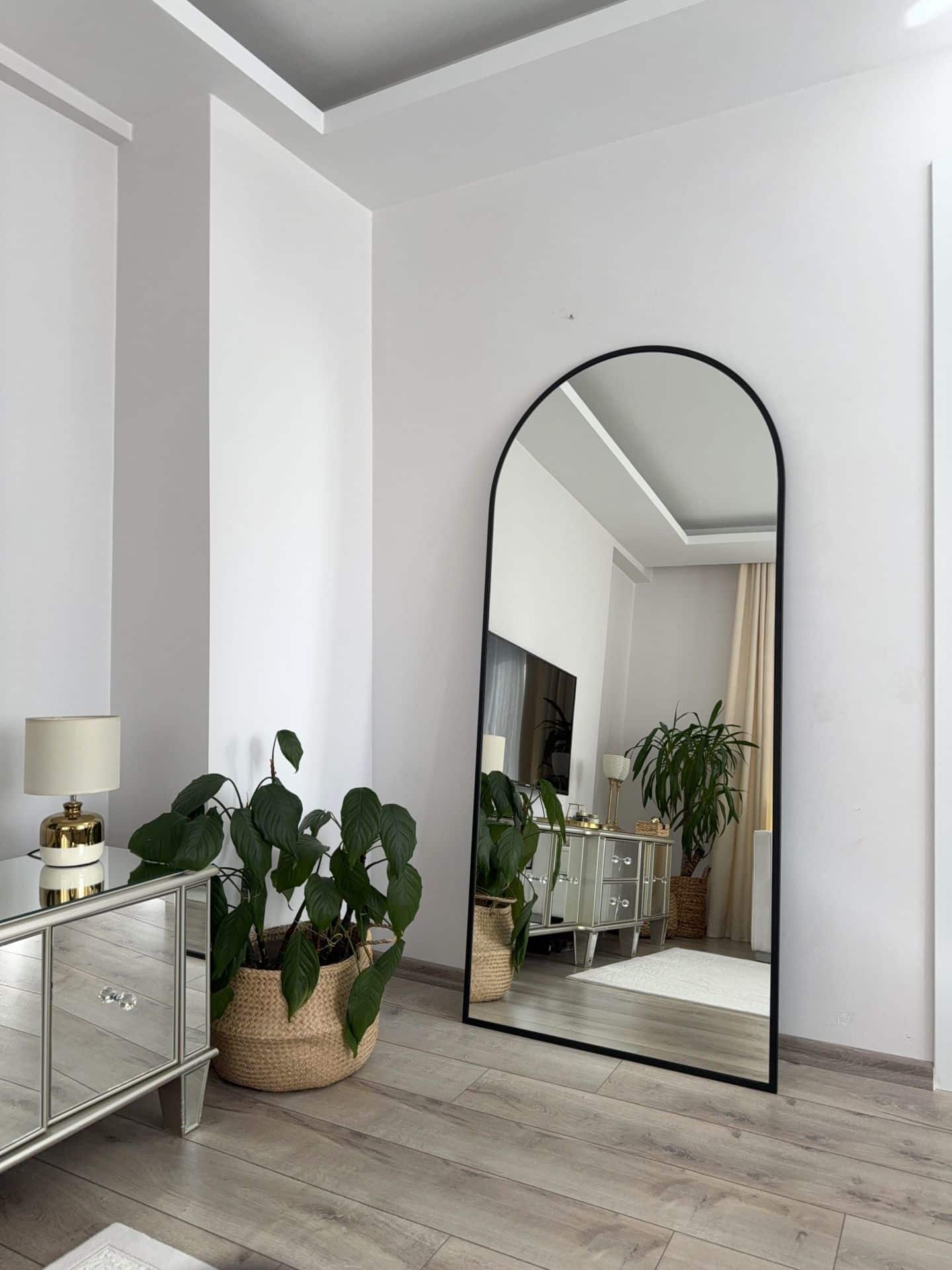 Ovaler Standspiegel in 3 Farben | 180×80 cm