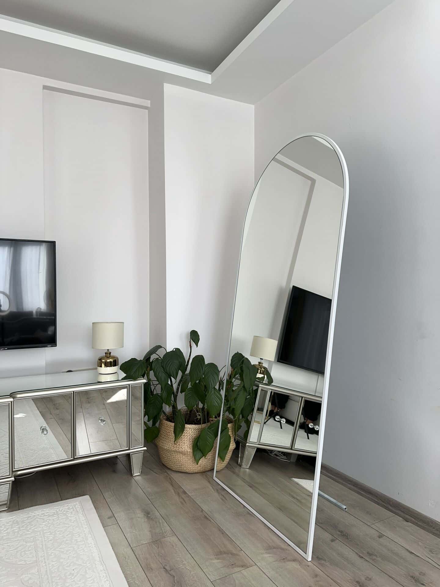 Ovaler Standspiegel in 3 Farben | 180×80 cm