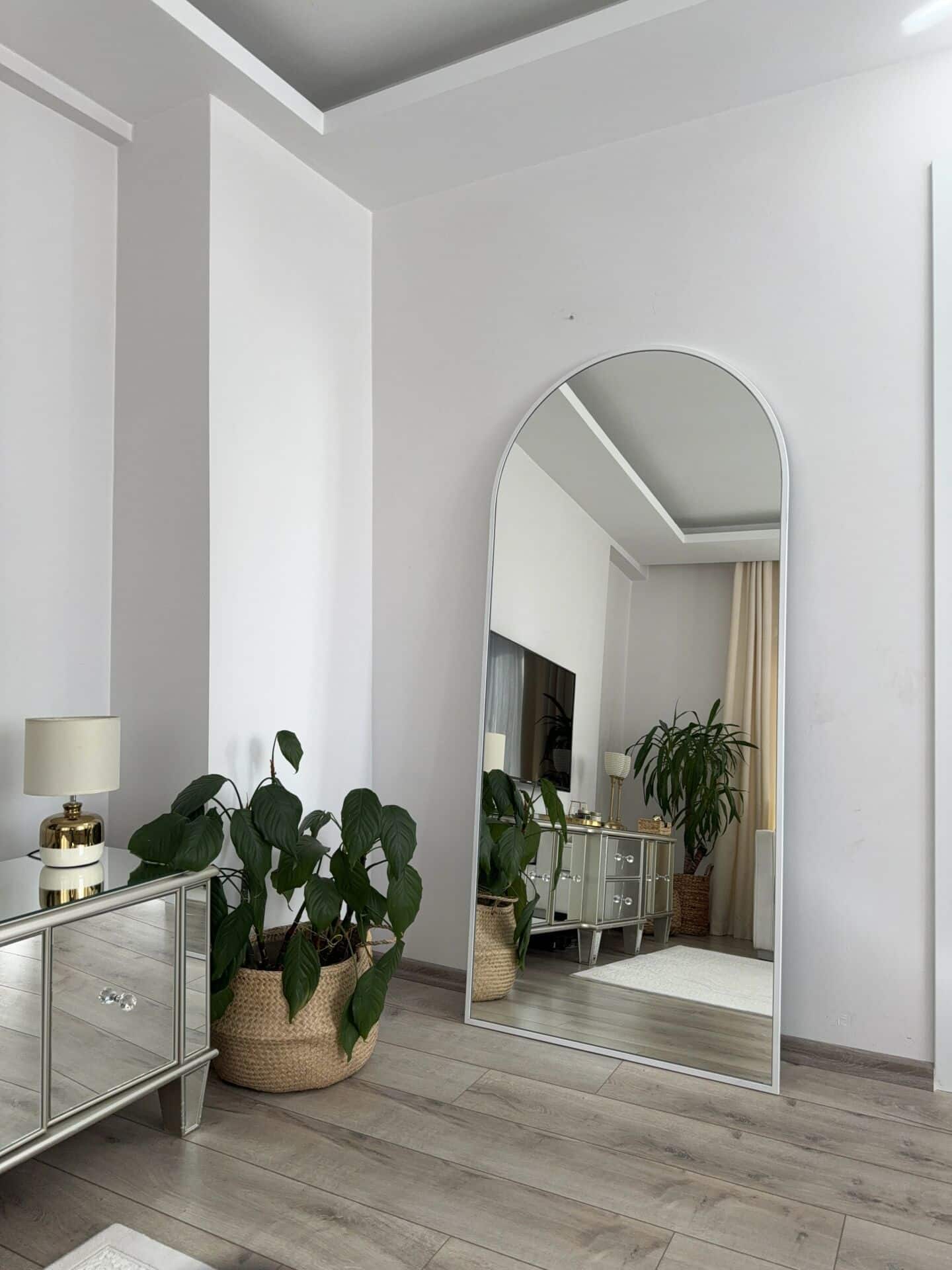 Ovaler Standspiegel in 3 Farben | 180×80 cm