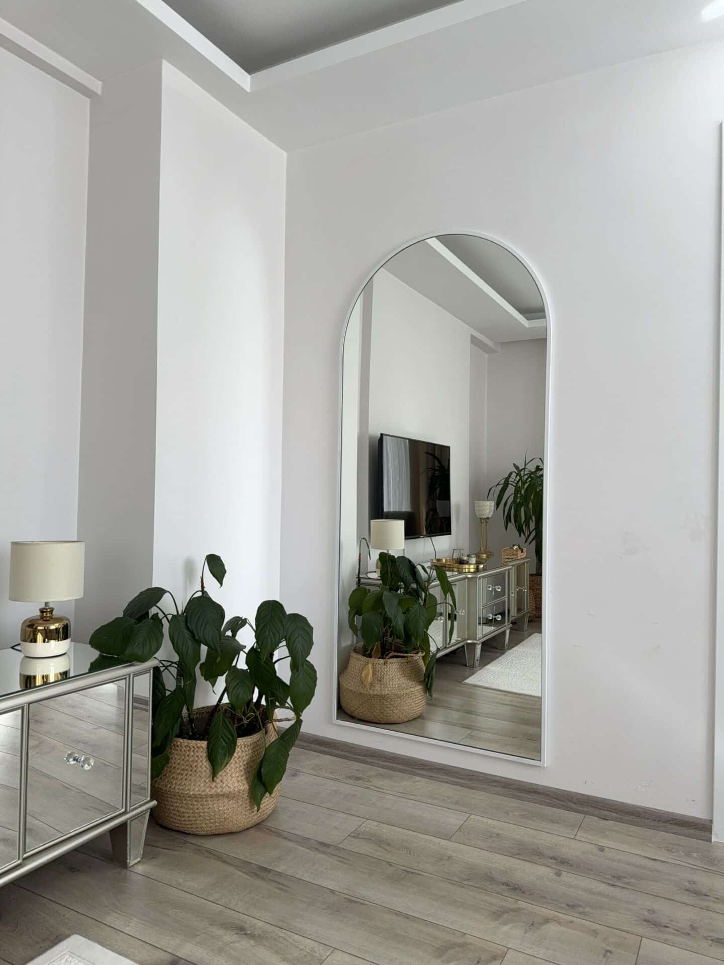 Ovaler Standspiegel in 3 Farben | 180×80 cm