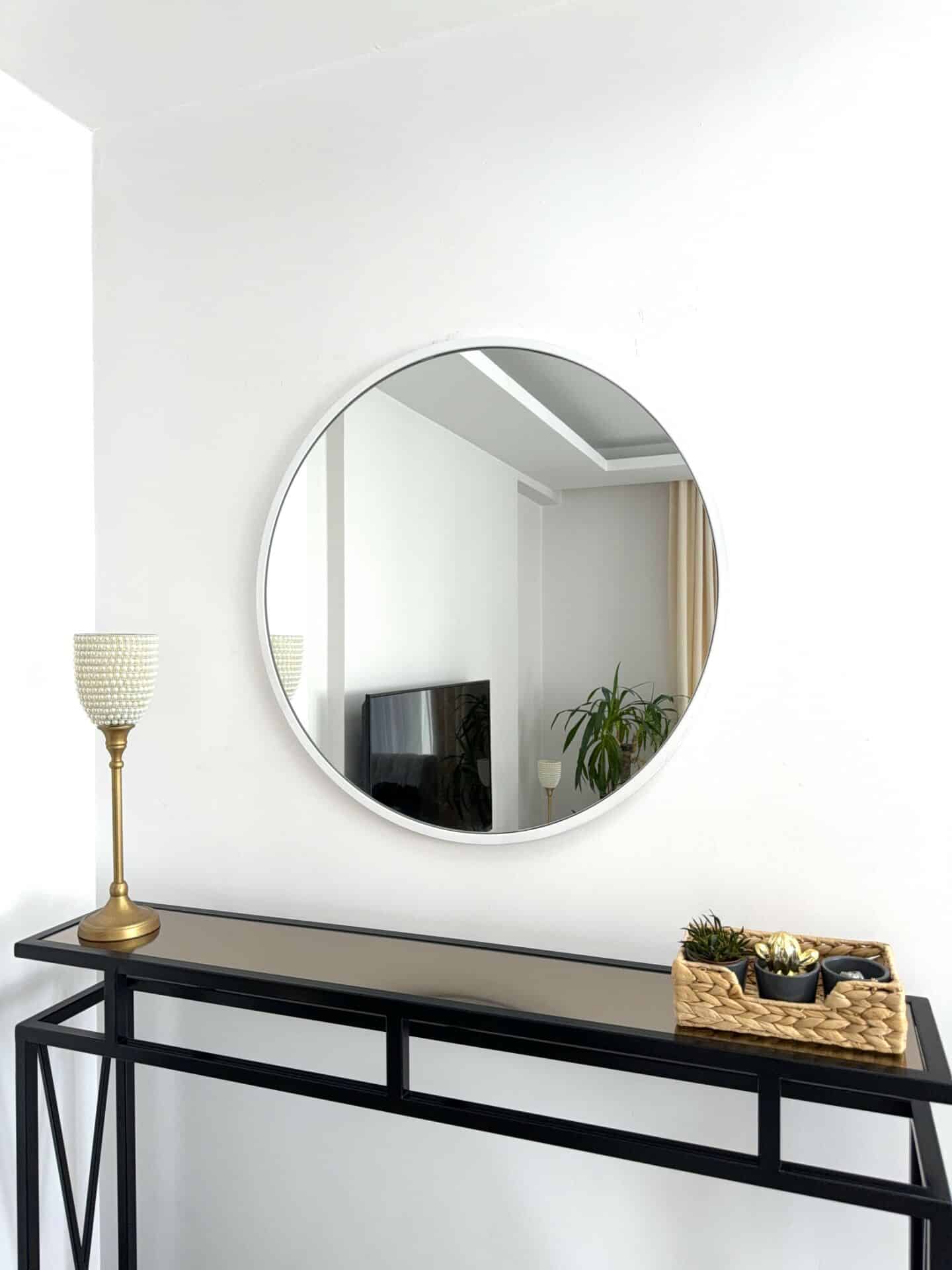 Runder Wandspiegel in 3 Farben, 70 cm