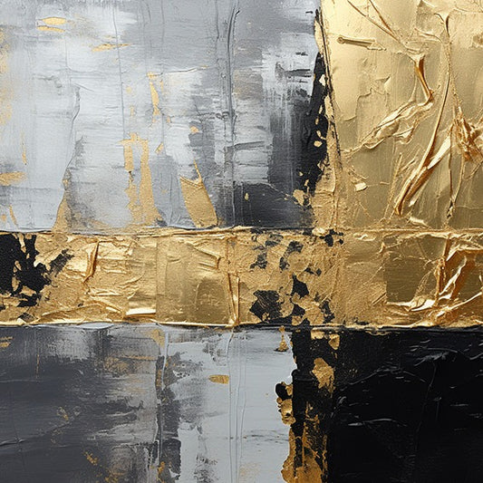 Abstrakte Leinwand Gold