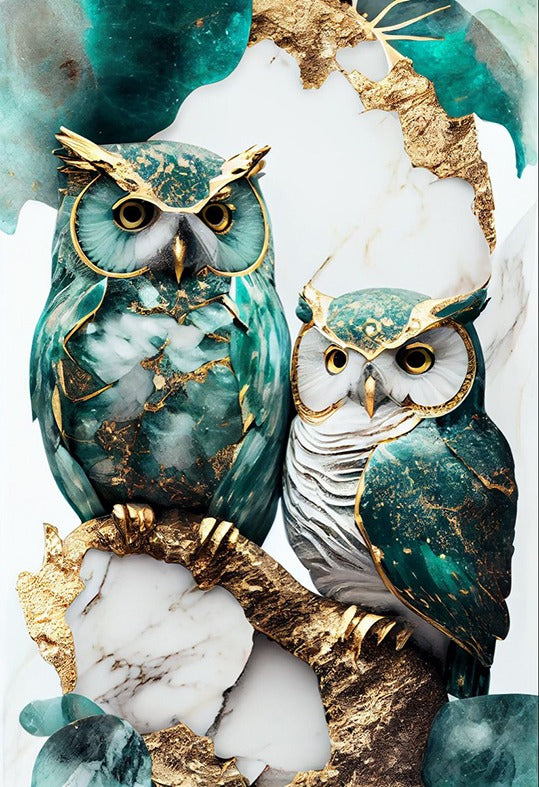 Eulen Motiv Leinwand