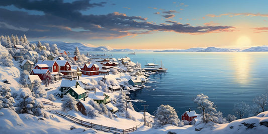 Leinwand mit Winter-Motiv