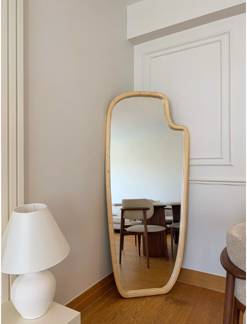 Skandinavischer Massiv Holzspiegel 0103