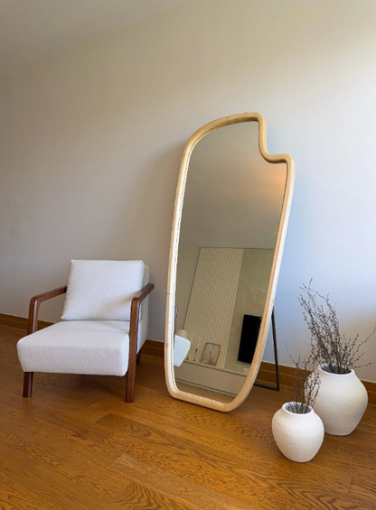 Skandinavischer Massiv Holzspiegel 0103