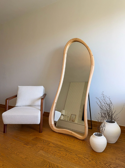 Skandinavischer Massiv Holzspiegel 0101