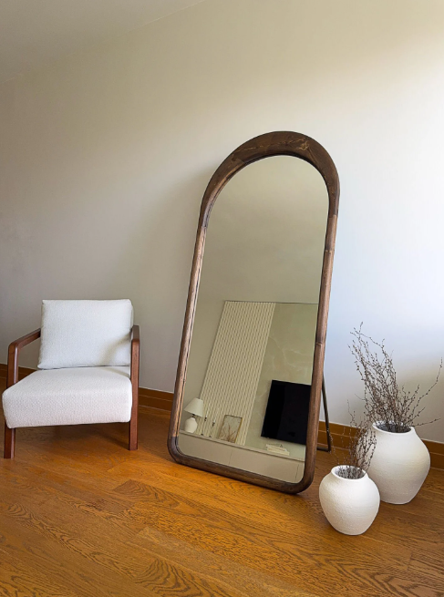 Skandinavischer Massiv Holzspiegel 02